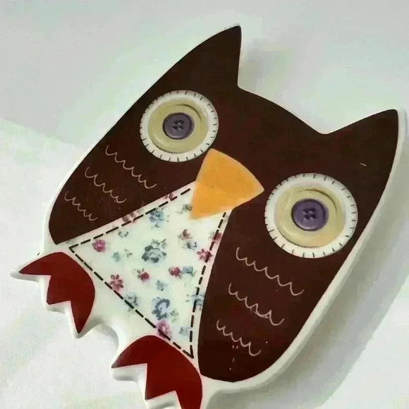 Disaster Design UK Blue White Small Owl Illustrated Tea Mug with Top Lid  Cover - Picture 13 of 15